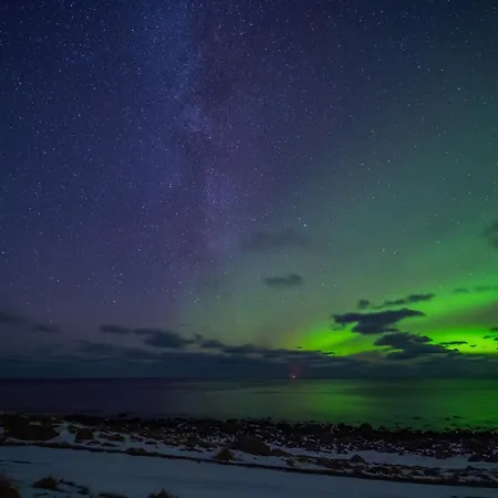Med Flott Havutsikt Ved Hauklandstranden بيت للعطل ليكنيز
