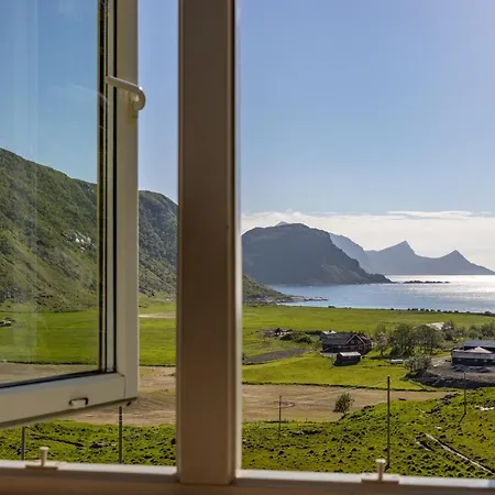 Hébergement de vacances Med Flott Havutsikt Ved Hauklandstranden Leknes