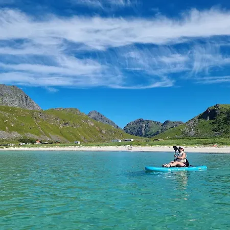Dom wakacyjny Med Flott Havutsikt Ved Hauklandstranden Leknes