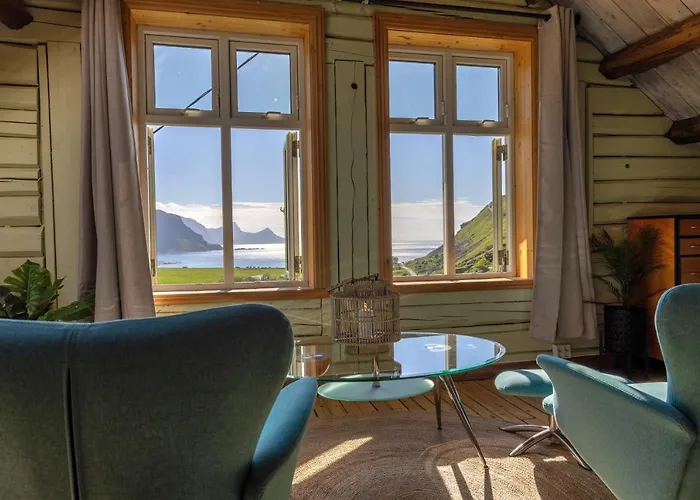 Med Flott Havutsikt Ved Hauklandstranden Casa de Férias Leknes