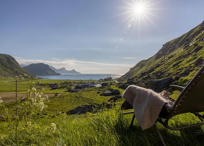 Med Flott Havutsikt Ved Hauklandstranden * ليكنيز